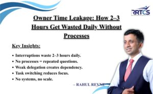 Owner Time Leakage: How 2–3 Hours Get Wasted Daily Without Processes