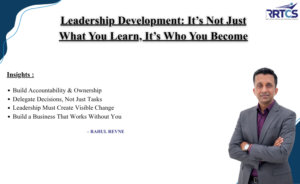 Leadership development insights showing how delegation, decision-making, accountability and team ownership help reduce founder dependency and build a system-driven business.