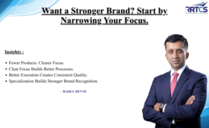 Business focus concept showing how fewer priorities and clearer processes can improve quality, execution, and brand recognition.